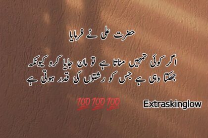 Hazrat Ali Quotes about rishton ki qadar aur mohabbat ki ahmiyat – agar koi tumhe manata hai to uski qadar karo